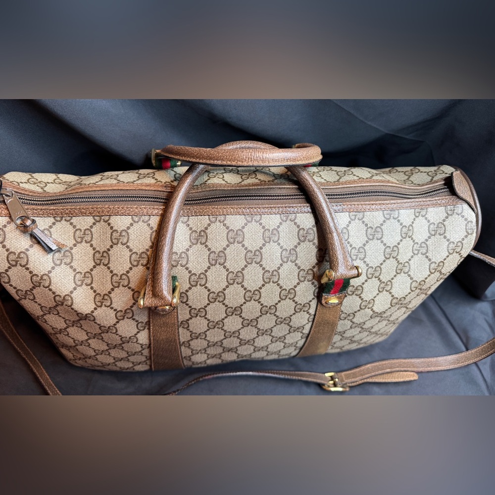 Gucci Vintage GG Supreme Sherry Line Tote Bag with COA - Picture 3 of 16